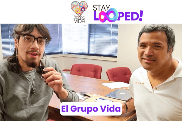 screen image of interview with el grupo vida staylooped